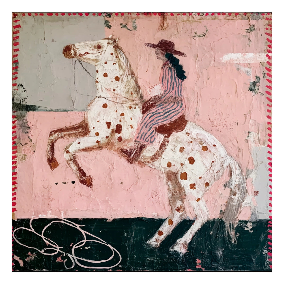 Rose Rodeo Wall Art — complete artwork