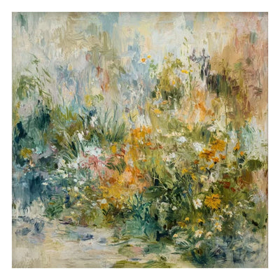 Morning Garden Haze Wall Art — complete artwork