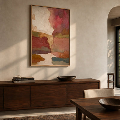 Rust Valley Layers Wall Art — interior room setting 3