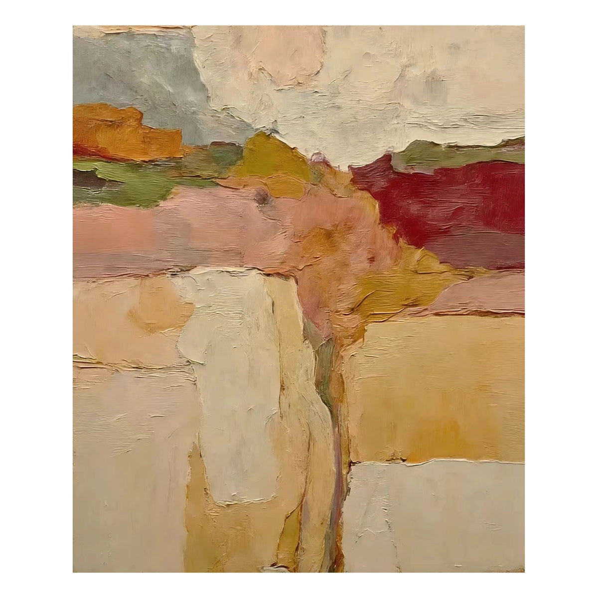Saffron Earth Passage Wall Art — complete artwork