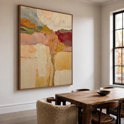 Saffron Earth Passage Wall Art — interior room setting 2