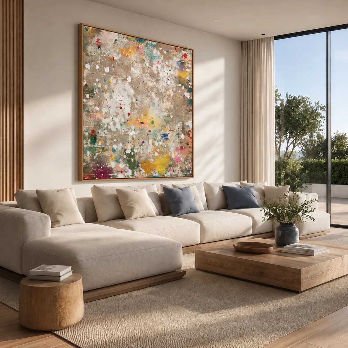 Confetti Weather Wall Art — interior room setting 1