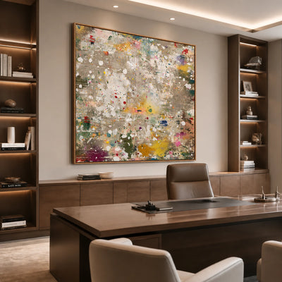 Confetti Weather Wall Art — interior room setting 3