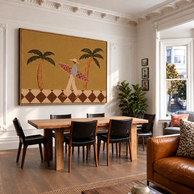 Palm Coast Wanderer Wall Art — interior room setting 2