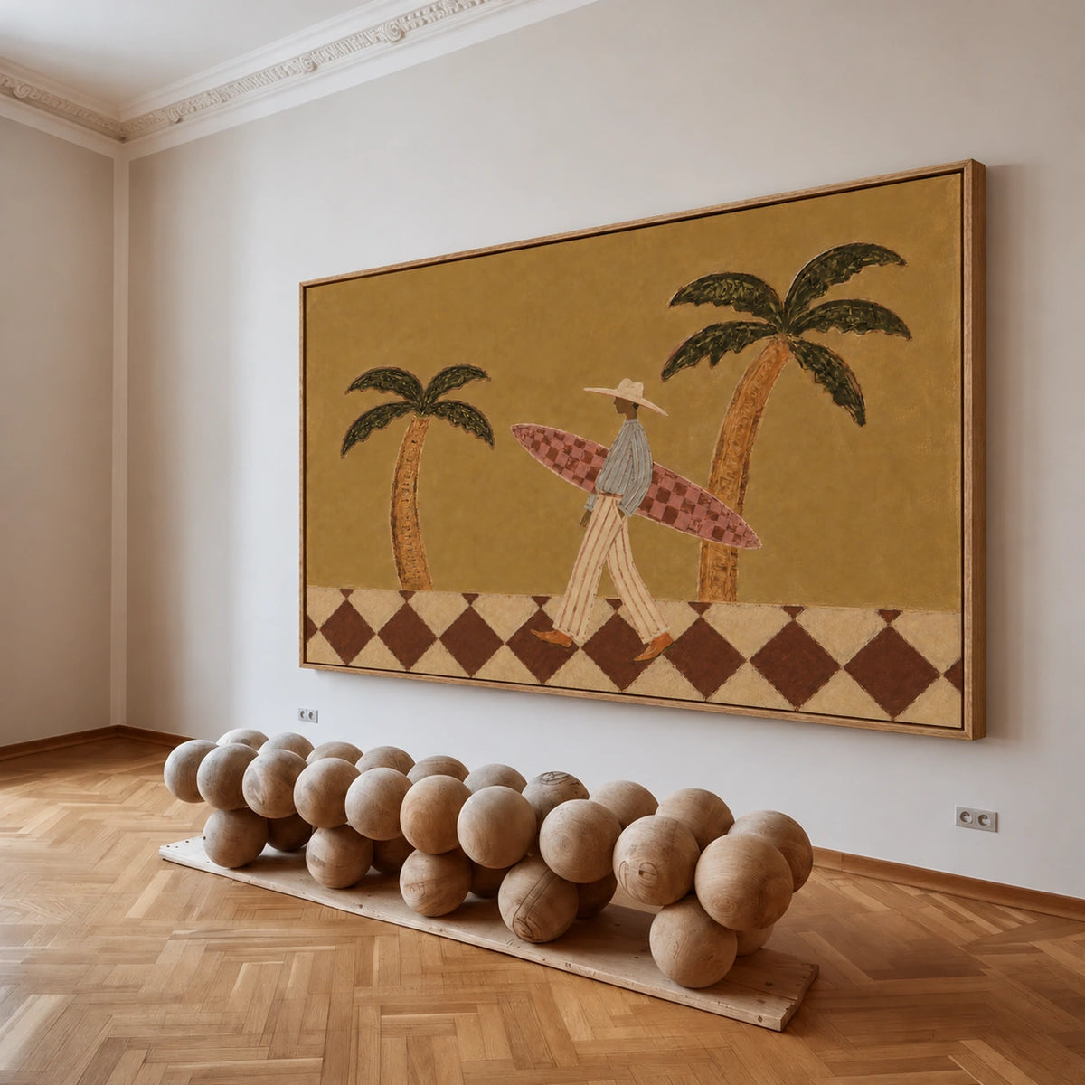 Palm Coast Wanderer Wall Art — interior room setting 3