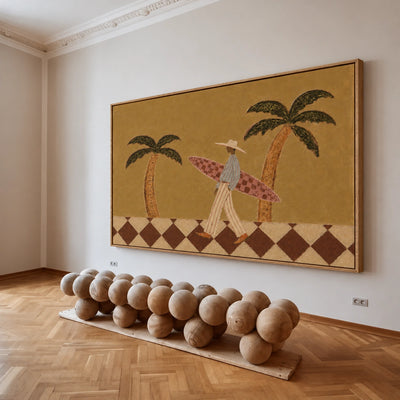 Palm Coast Wanderer Wall Art — interior room setting 3