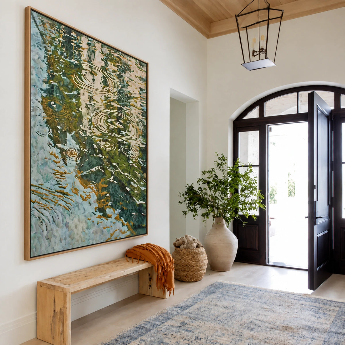 Stillwater Ripples Wall Art — interior room setting 2