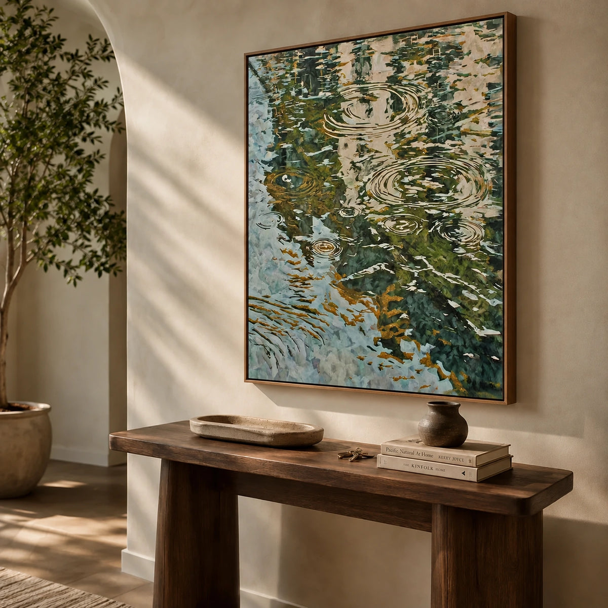 Stillwater Ripples Wall Art — interior room setting 3