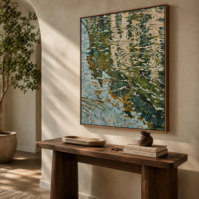 Stillwater Ripples Wall Art — interior room setting 3