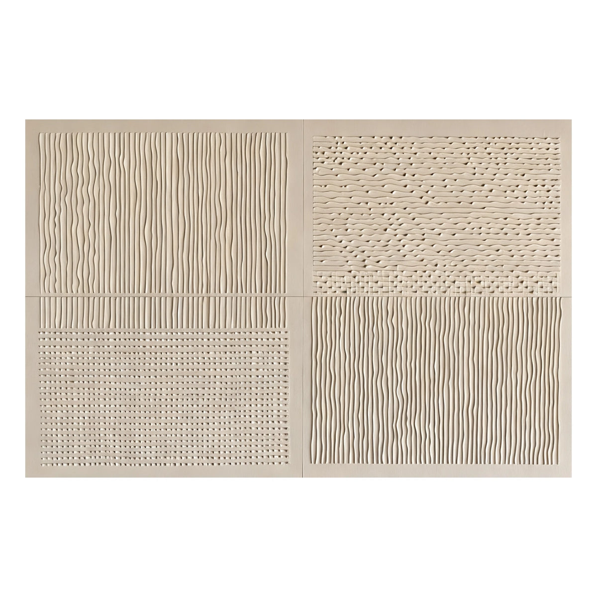 Woven Earth Relief Wall Art — complete artwork