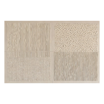 Woven Earth Relief Wall Art — complete artwork