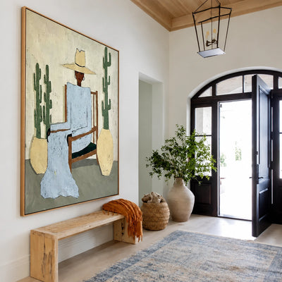 Desert Chair Reverie Wall Art — interior room setting 1