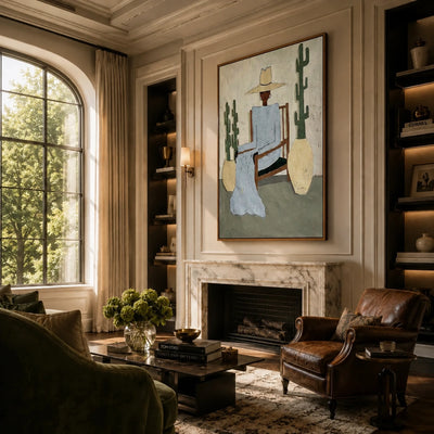 Desert Chair Reverie Wall Art — interior room setting 2