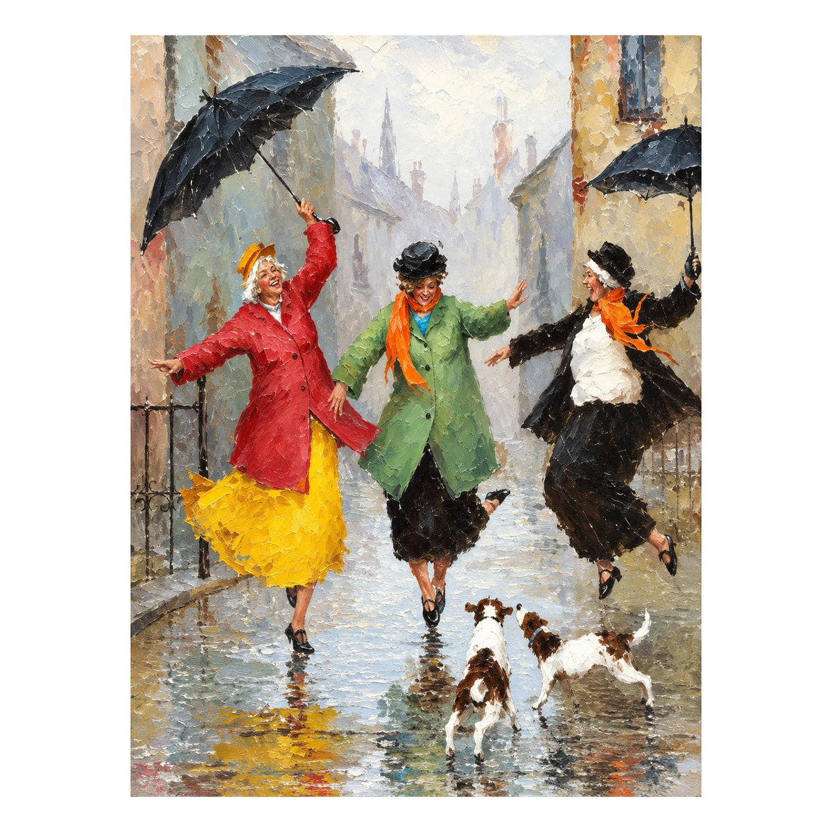 Rainy Day Dance Wall Art — complete artwork