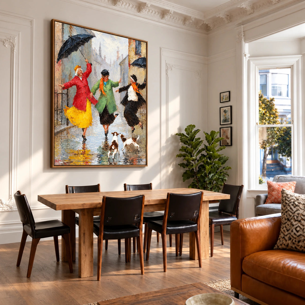Rainy Day Dance Wall Art — interior room setting 3