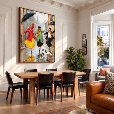 Rainy Day Dance Wall Art — interior room setting 3