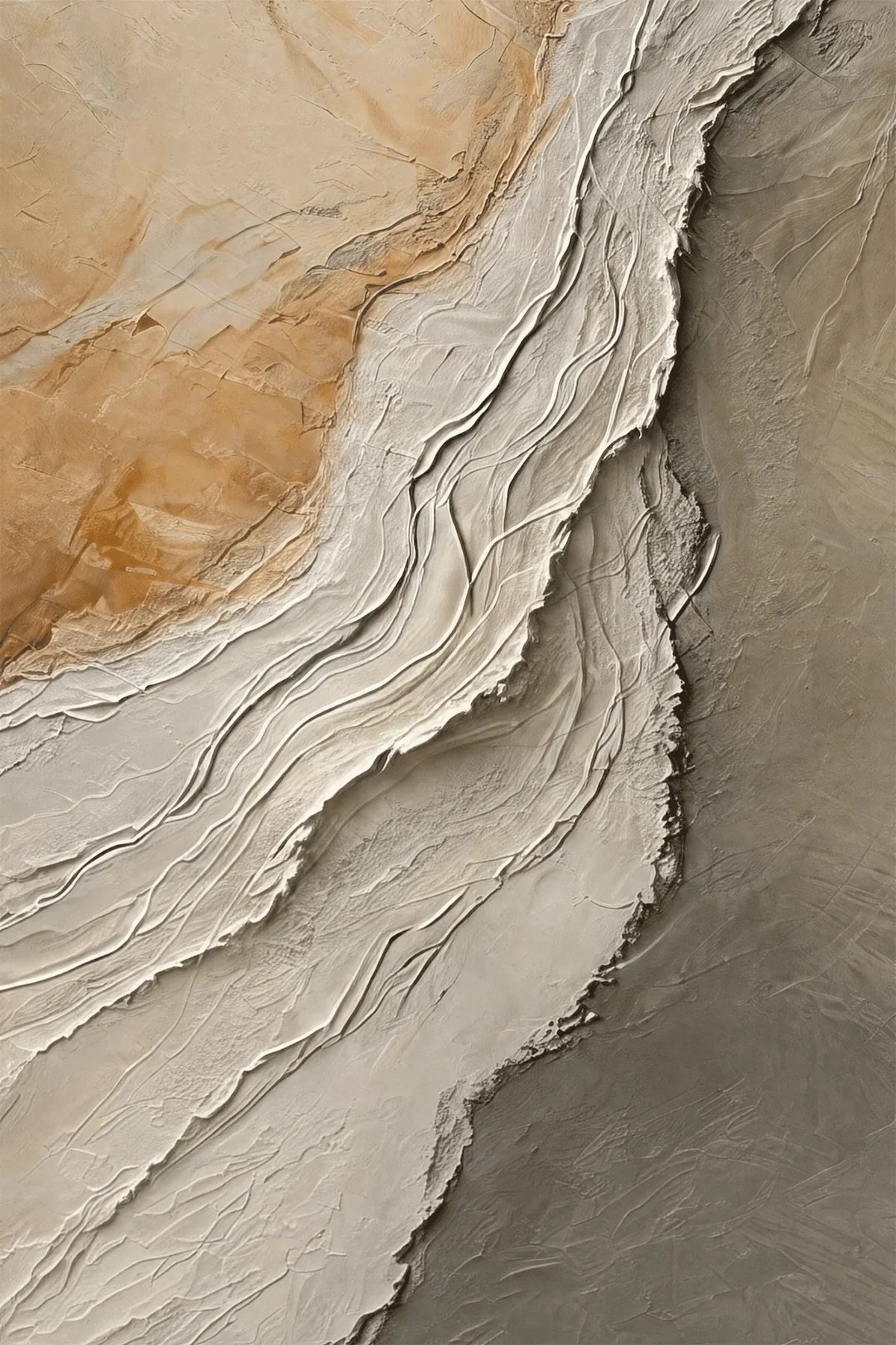 Original artwork view of Stone Drift Textured Wall Art | Olyrel