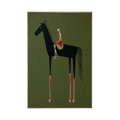 Folk Rider Horse Wall Art | Olyrel