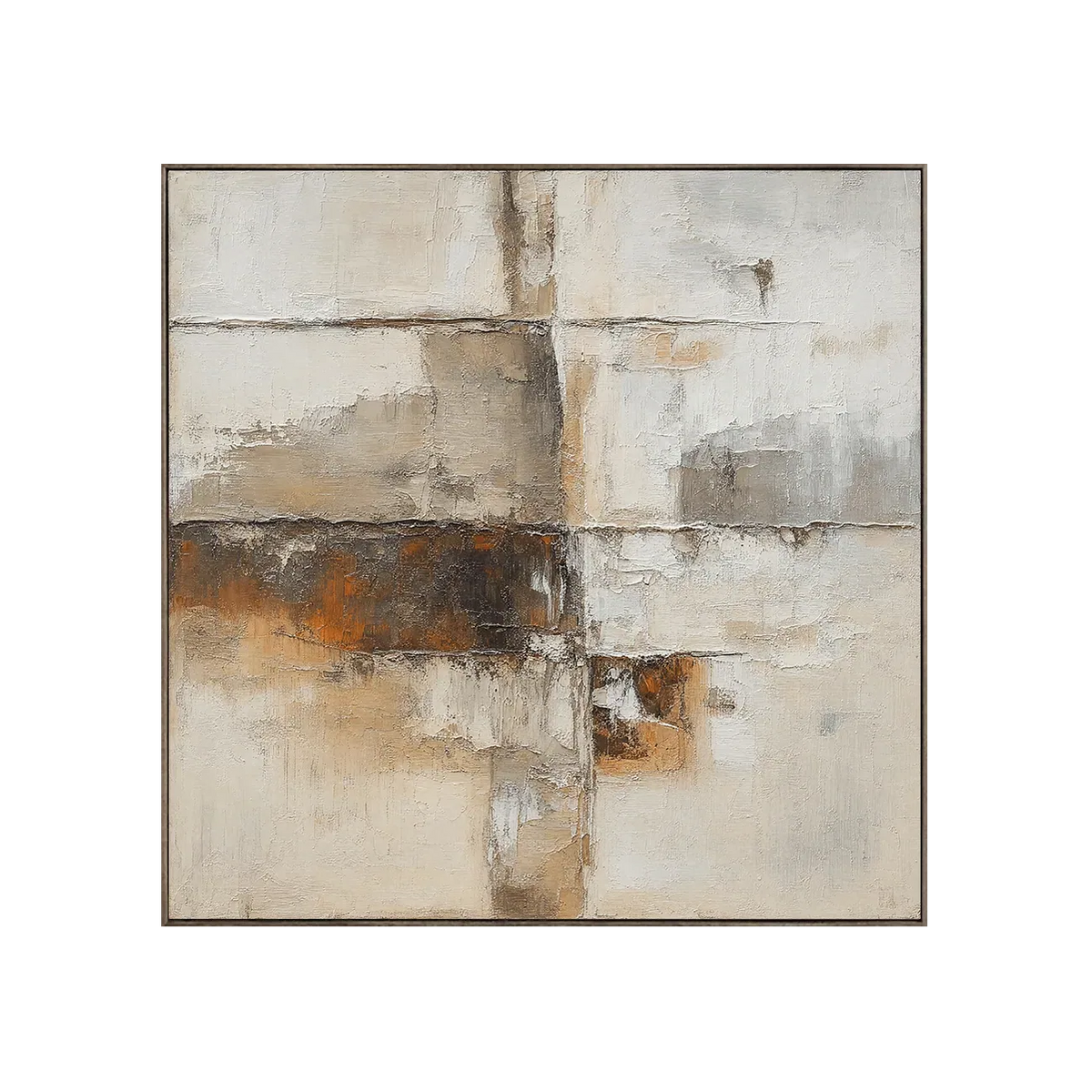 Rust Horizon Abstract Wall Art | Olyrel