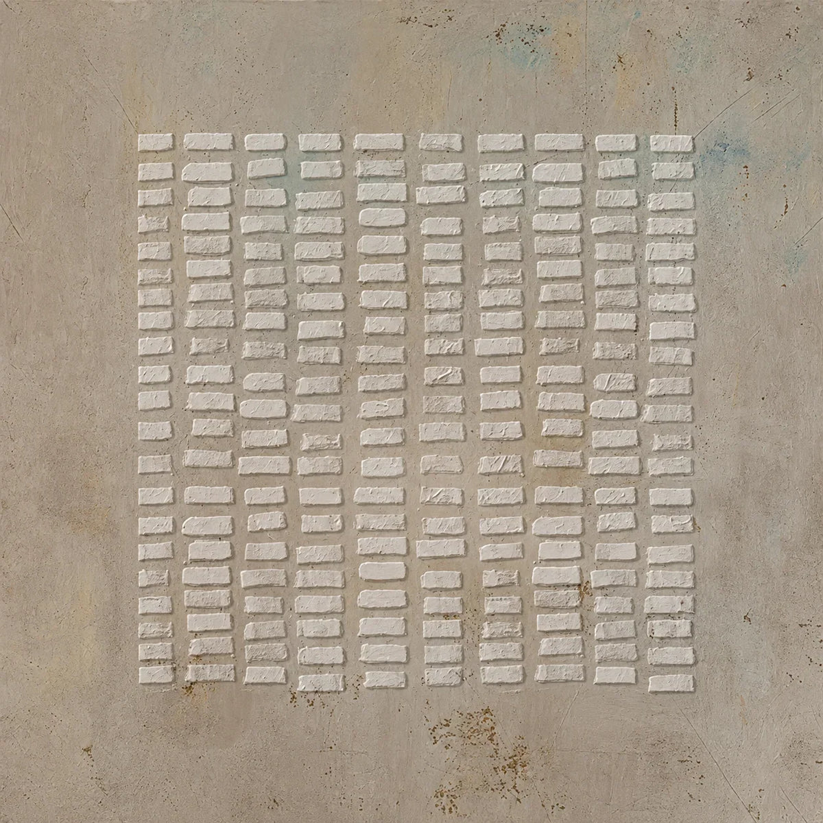 Original artwork view of White Rhythm Textured Wall Art | Olyrel