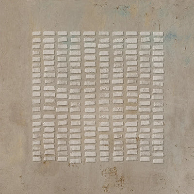 Original artwork view of White Rhythm Textured Wall Art | Olyrel