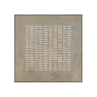 White Rhythm Textured Wall Art | Olyrel