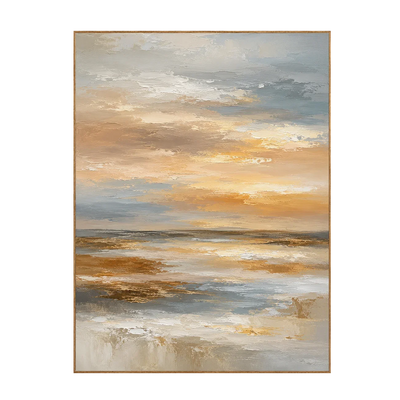 Amber Sky Coastal Wall Art | Olyrel