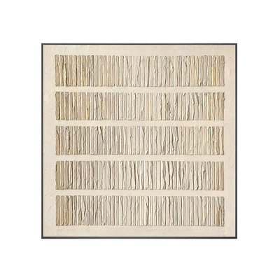 Folded Lines Textured Wall Art | Olyrel