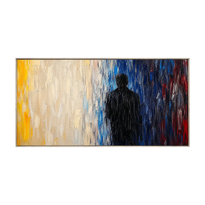 Shadow Figure Abstract Wall Art | Olyrel