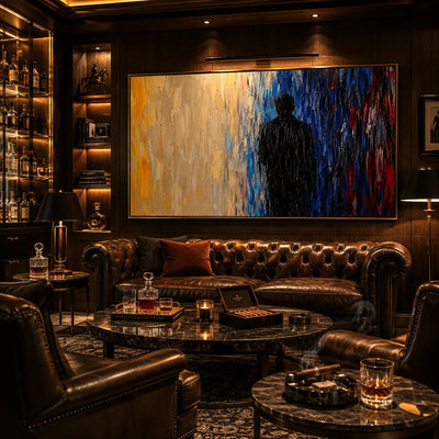 Shadow Figure Abstract Wall Art lifestyle view 7 | Olyrel