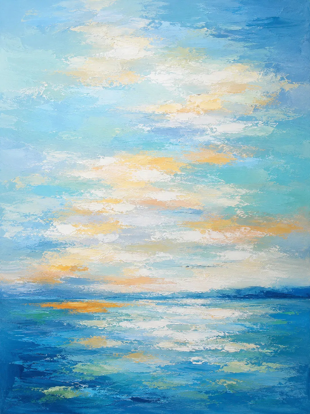 Azure Tide Diptych Wall Art room scene 2 | Olyrel