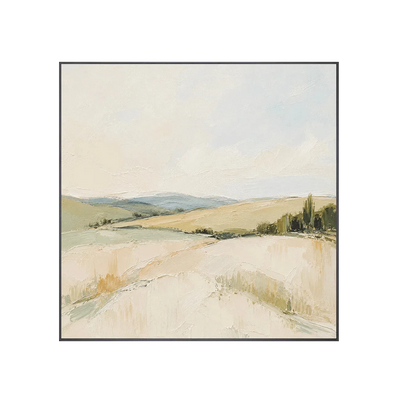 Pale Meadow Landscape Wall Art | Olyrel