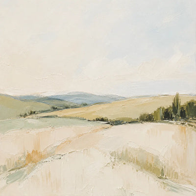 Pale Meadow Landscape Wall Art room scene 1 | Olyrel
