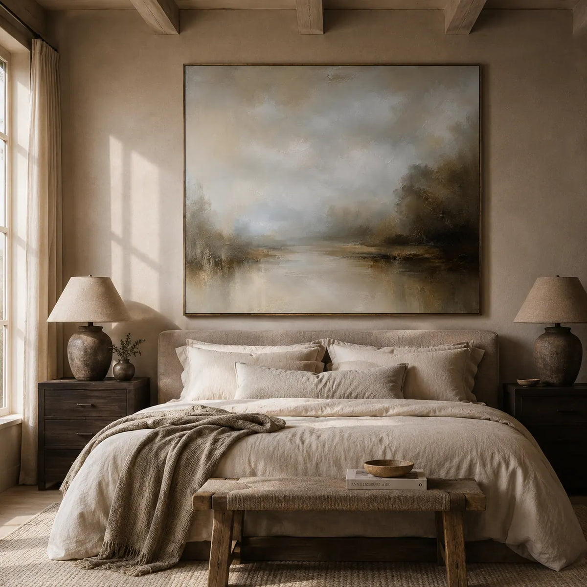 Silver Creek Landscape Wall Art room scene 5 | Olyrel