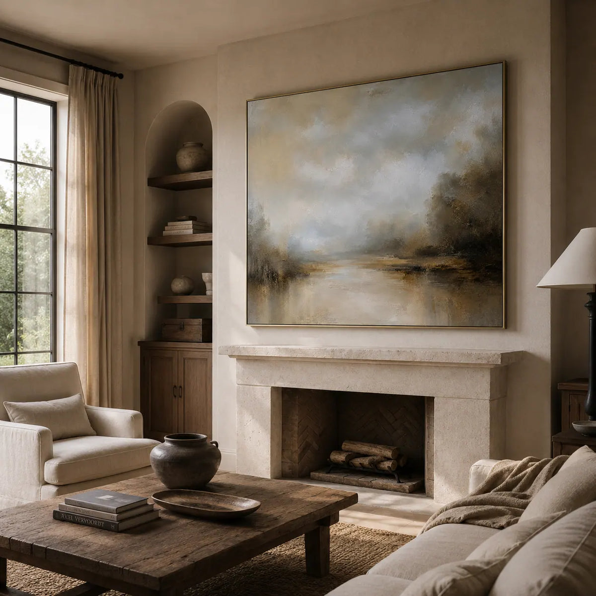 Silver Creek Landscape Wall Art room scene 6 | Olyrel