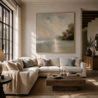 Quiet Cove Landscape Wall Art room scene 3 | Olyrel