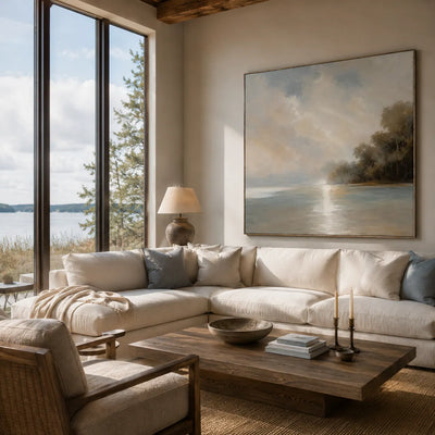 Quiet Cove Landscape Wall Art room scene 4 | Olyrel