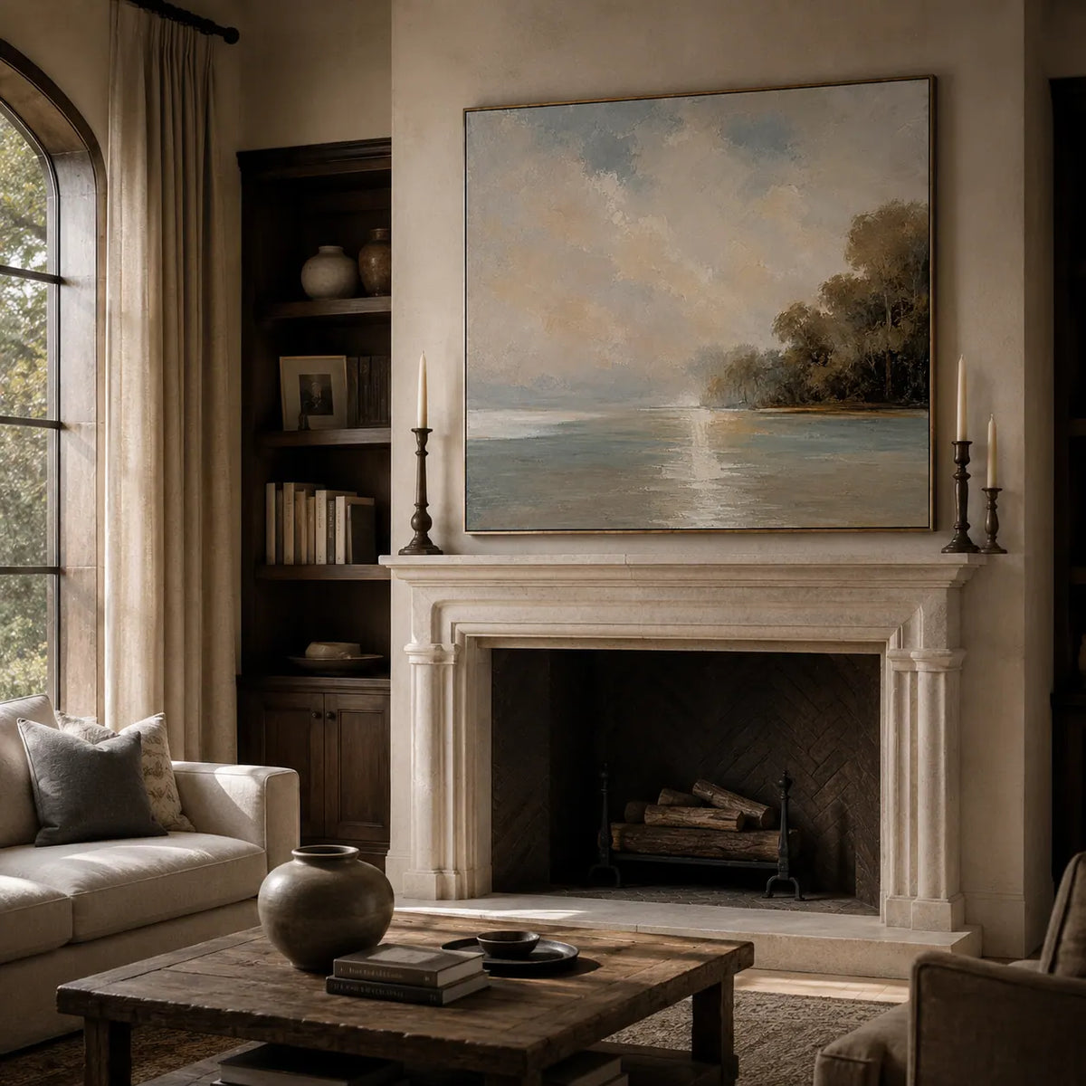 Quiet Cove Landscape Wall Art room scene 5 | Olyrel