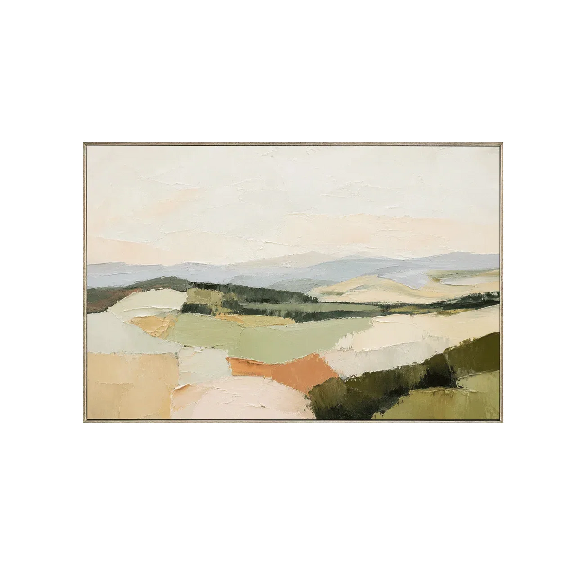 Patchwork Hills Landscape Wall Art | Olyrel