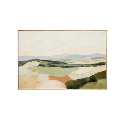 Patchwork Hills Landscape Wall Art | Olyrel
