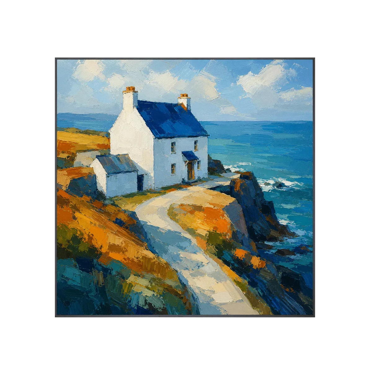White Chapel Coastal Wall Art | Olyrel