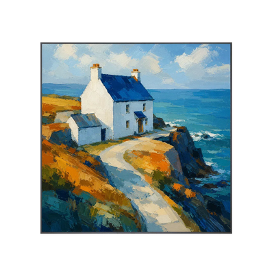 White Chapel Coastal Wall Art | Olyrel