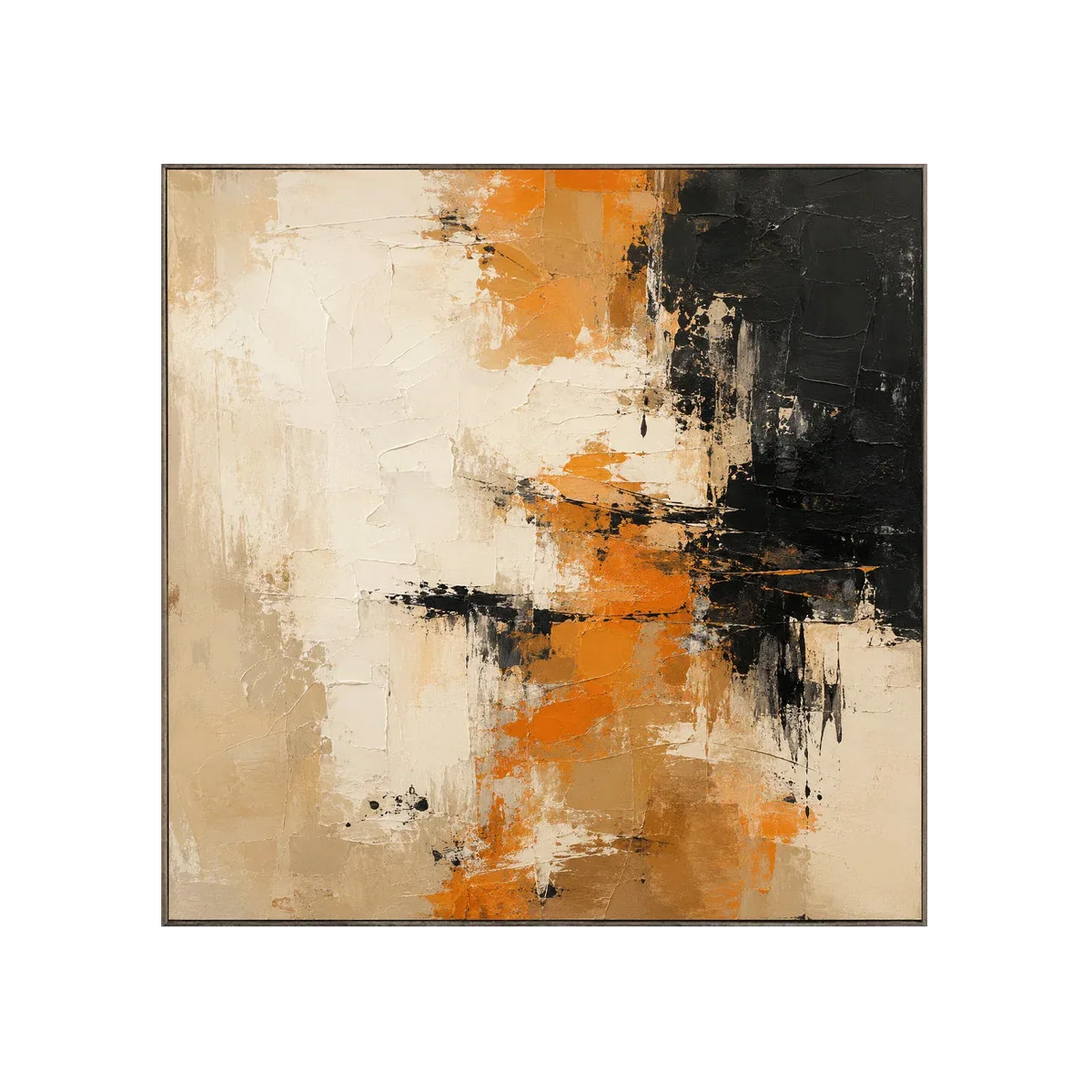 Ochre Drift Textured Wall Art | Olyrel