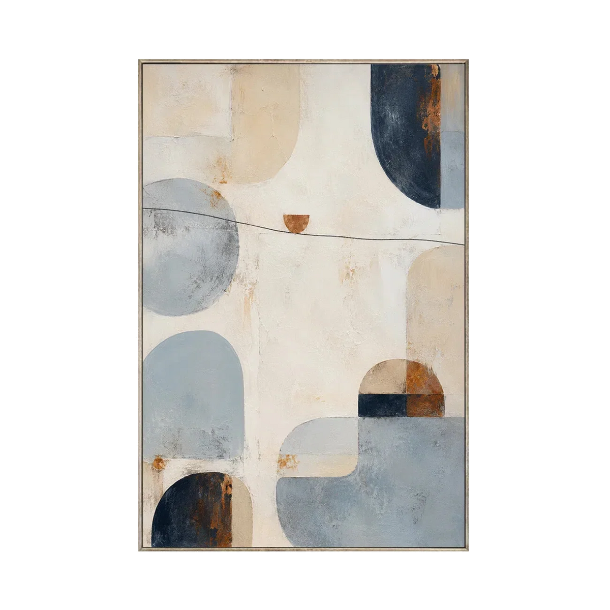 Soft Geometry Abstract Wall Art | Olyrel