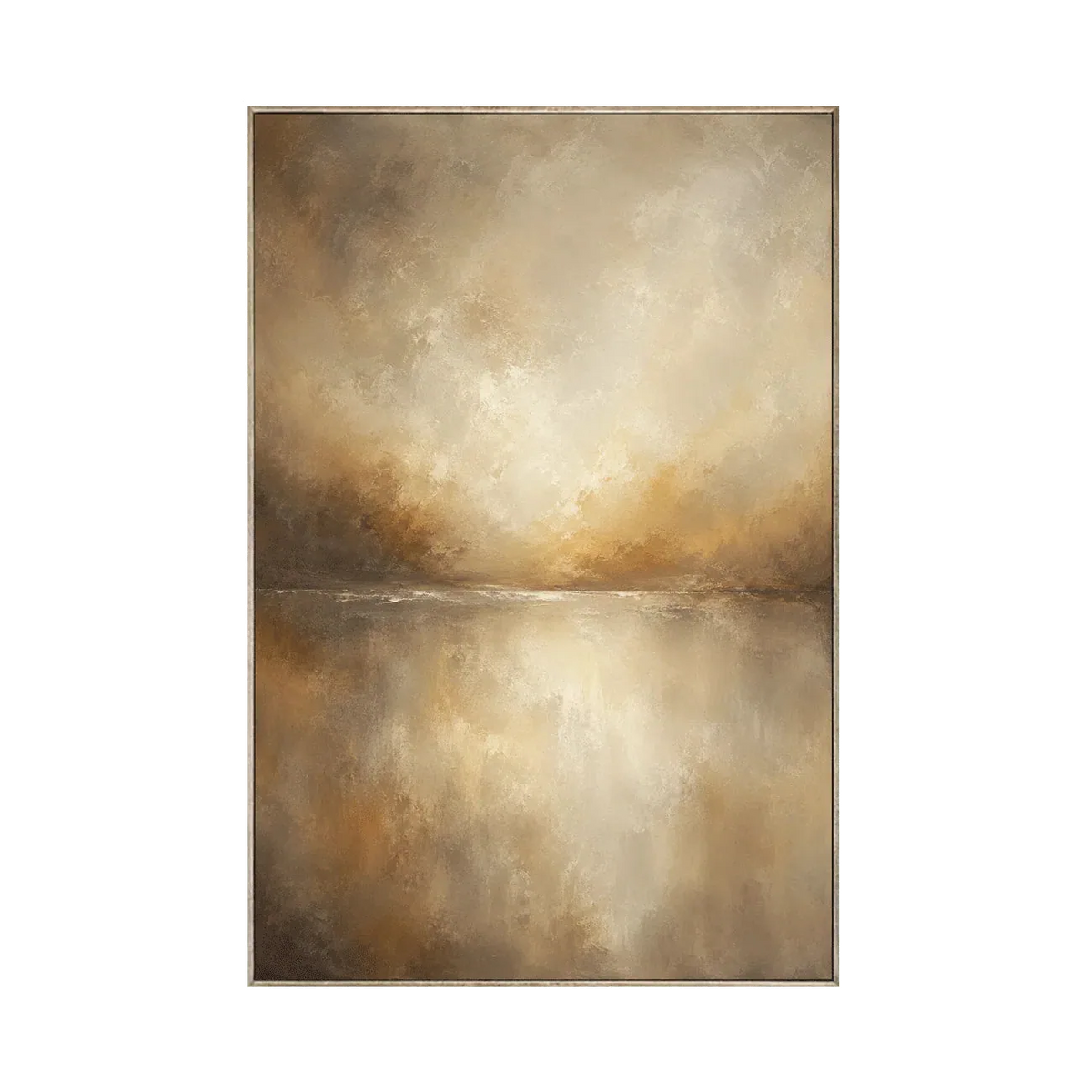 Golden Veil Textured Wall Art | Olyrel