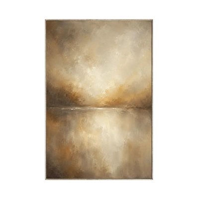 Golden Veil Textured Wall Art | Olyrel