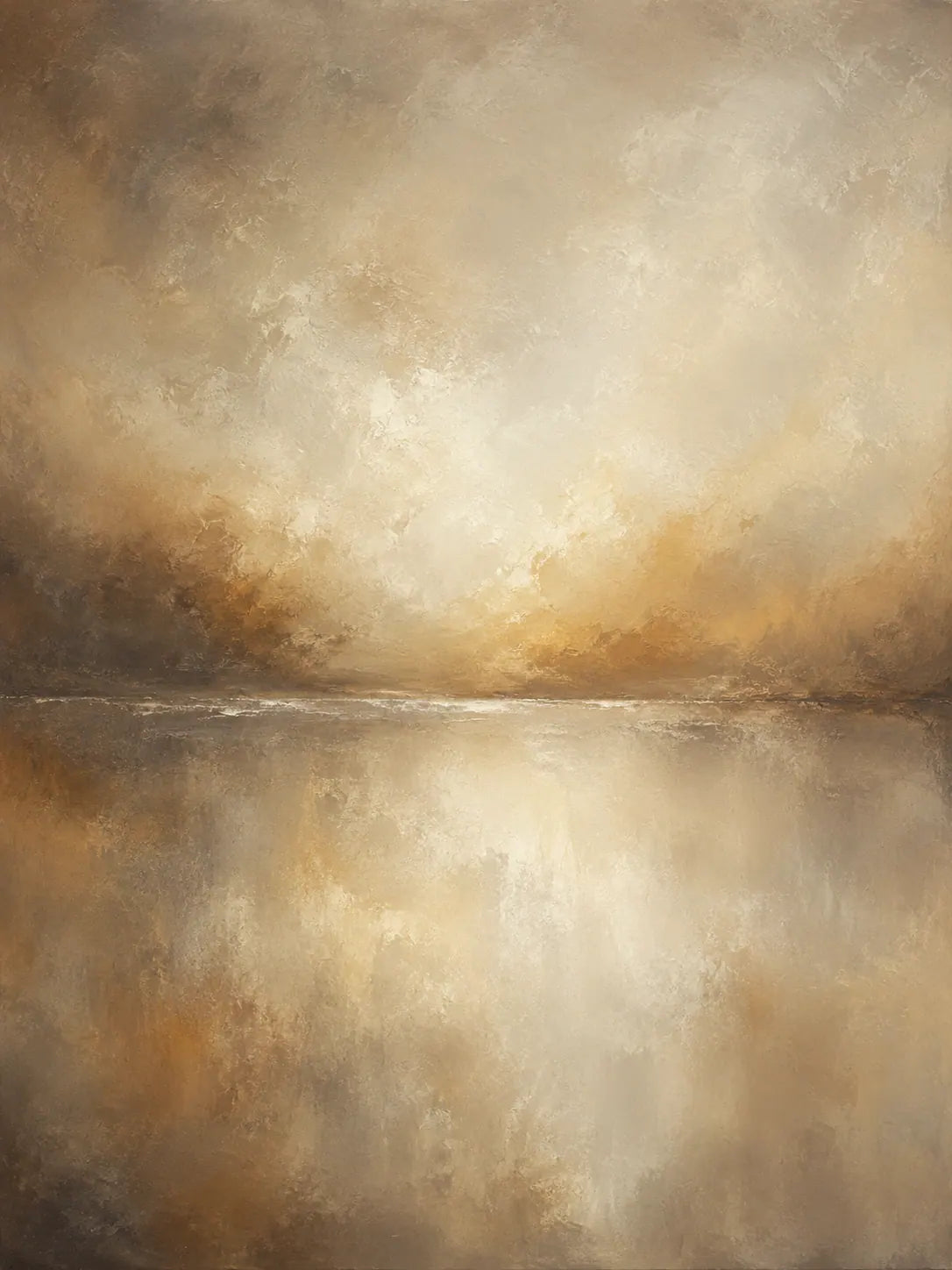 Golden Veil Textured Wall Art room scene 1 | Olyrel