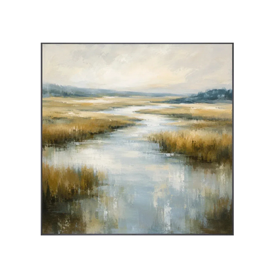Marsh Light Landscape Wall Art | Olyrel