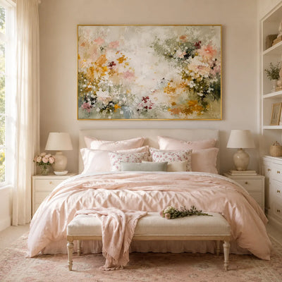 Wildflower Meadow Floral Wall Art room scene 6 | Olyrel