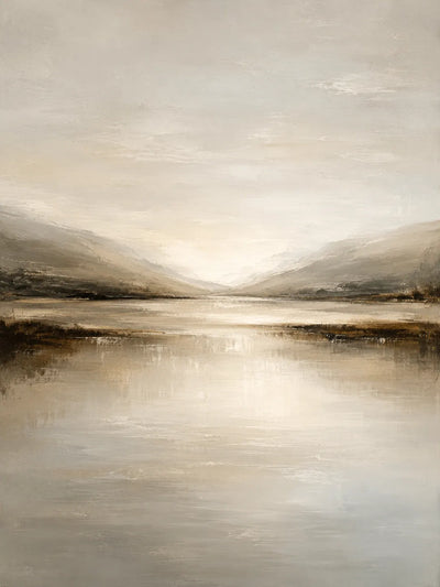 Quiet Estuary Landscape Wall Art room scene 1 | Olyrel